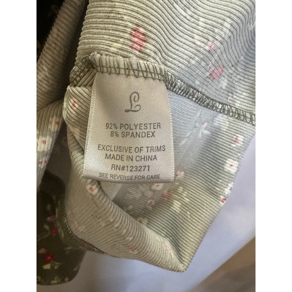 Justify Floral Ribbed Dress – Size Large - Picture 4 of 4
